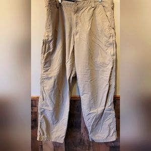 REI Khaki Nylon Upf 40+ Side Zip Hiking Cargo Pants Men 40X 30